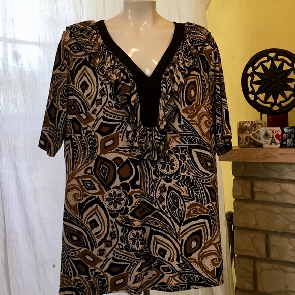 ALDO TREVI Blouse 👚 • 1X • PRELOVED 💝 - Picture 1 of 6